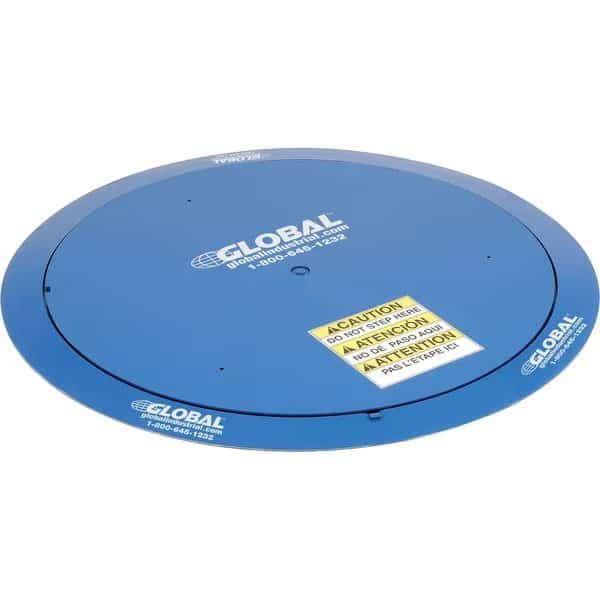 4000 Lb. Cap. Pallet Carousel & Skid Turntable, 51 Usable Dia.