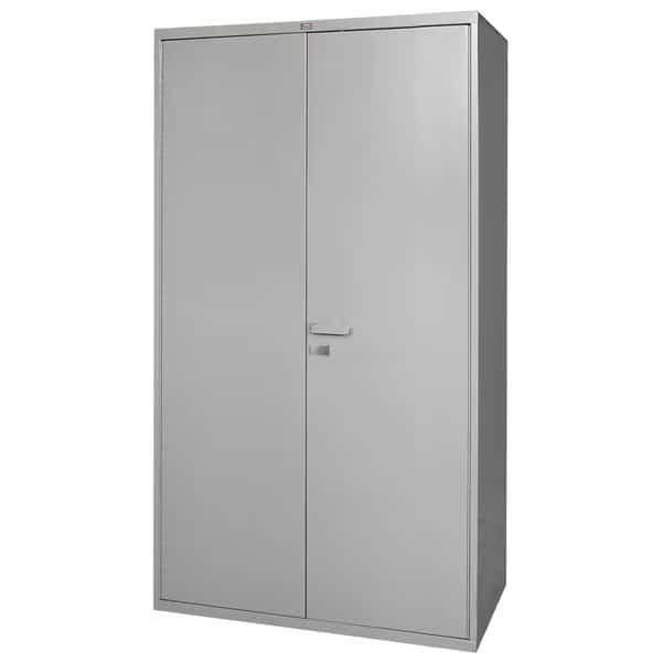 Full Height Storage Cabinet, 72 in H, 48 in W, Gray
