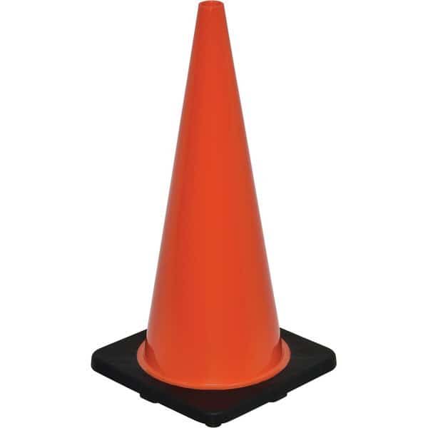 Traffic Cone, Pvc, 28 in Height, 7, Orange