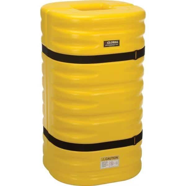 42H x 24W Column Protector, 10 Column Opening, Yellow
