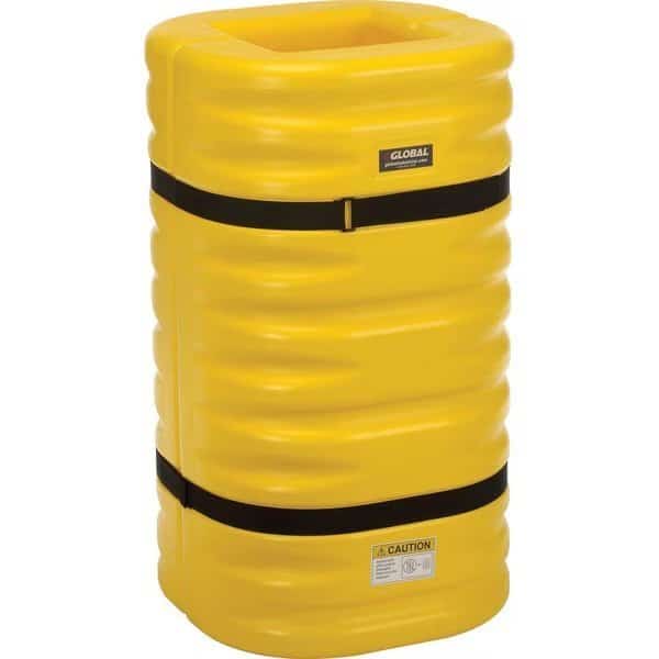 42H x 24W Column Protector, 12 Column Opening, Yellow
