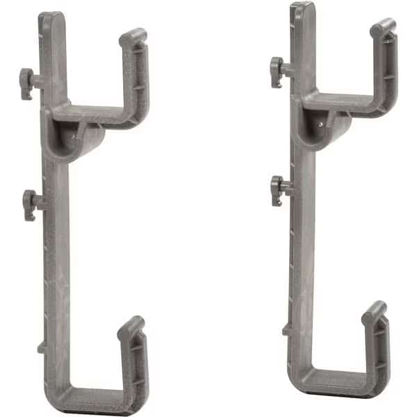 Accessory Square Hooks, 2-3/8 Deep, for Industrial Service Carts, Structural Foam, 2PK