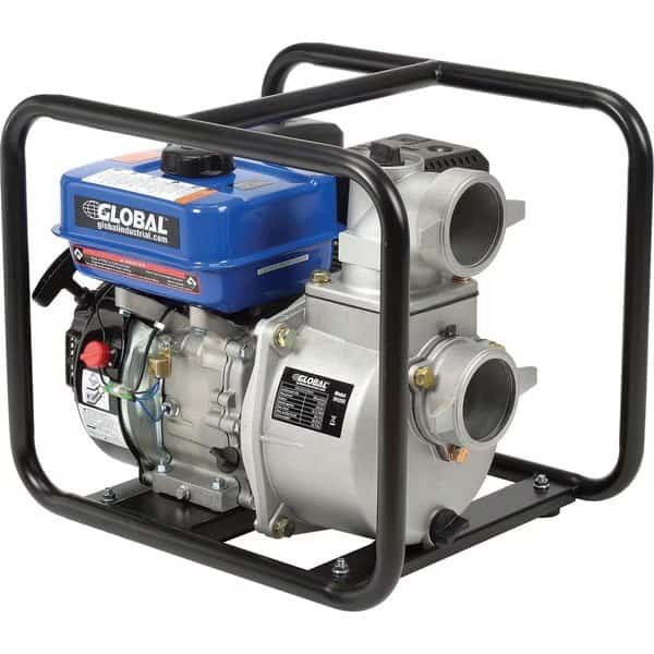 7HP Portable Gasoline Water Pump, 3 Intake/Outlet