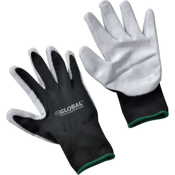 Coated Gloves, Nylon, Nitrile, Multi-Colored, M