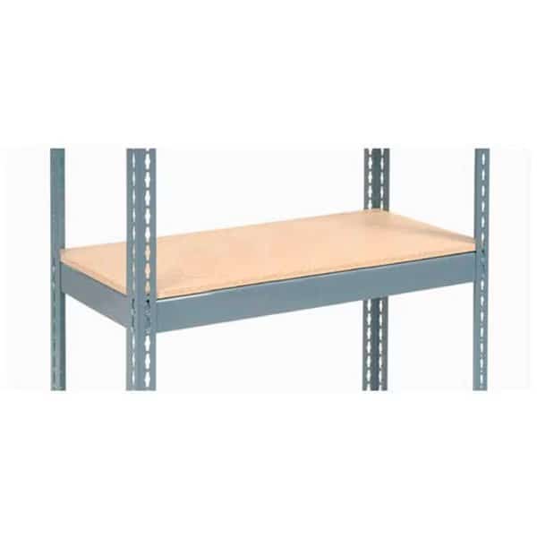 Boltless Shelf, 36 in W, 12 D, Gray