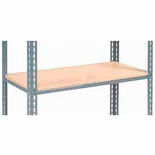 Boltless Shelf, 48 in W, 24 D, Gray