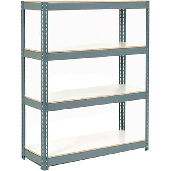Extra Heavy Duty Shelving 48Wx18Dx60H 4 Shelves 1500 lbs. Cap. Per Shelf GRY