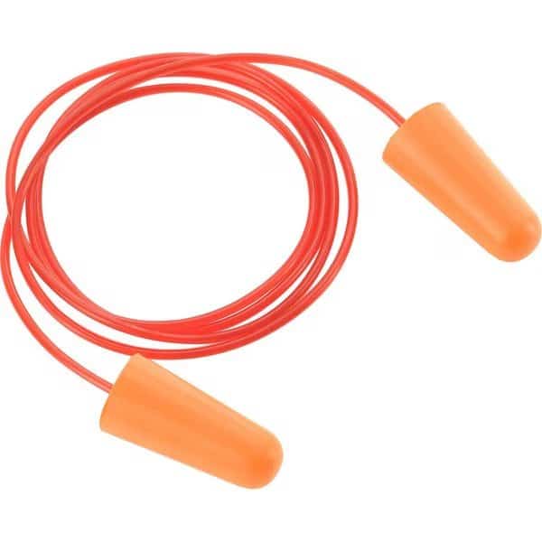 Bullet Earplugs, Tapered, Corded, NRR 32 dB, 100PK