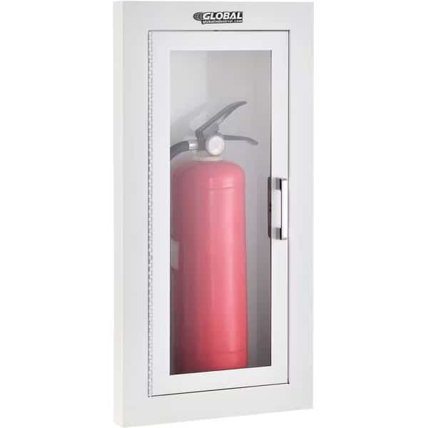 Fire-Extinguisher Cabinet, Semi-Recessed, Fits 2-6.5 Lbs. Extinguisher