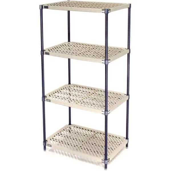 Starter Unit 24 D, 48 in W, 74 in H, 5 Shelves, Tan