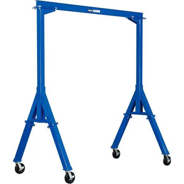 Fixed Height Steel Gantry Crane, 10'W x 10'H, 2000 Lb. Capacity