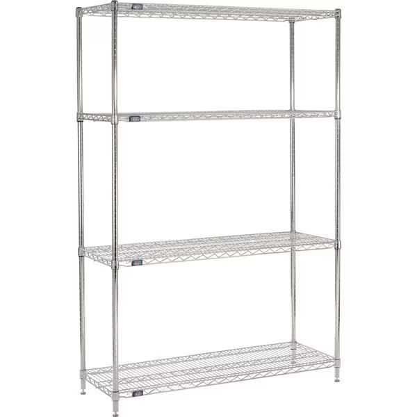 ESD, 4 Tier, Wire Shelving Starter Unit, 36W x 12D x 86H