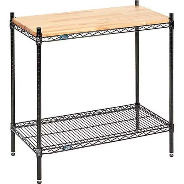 Black Epoxy, 2 Tier, Display Unit, 48W x 24D x 34H