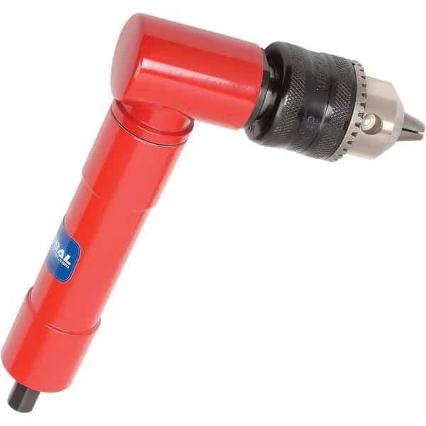 90 Degree Angle Head Drill Attachment, 1/16 - 3/8 Chuck Capacity