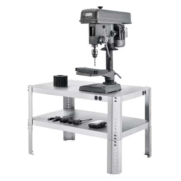 Adjustable Height Machine Stand, 430 Stainless Steel, 36W x 24D x 18-24H
