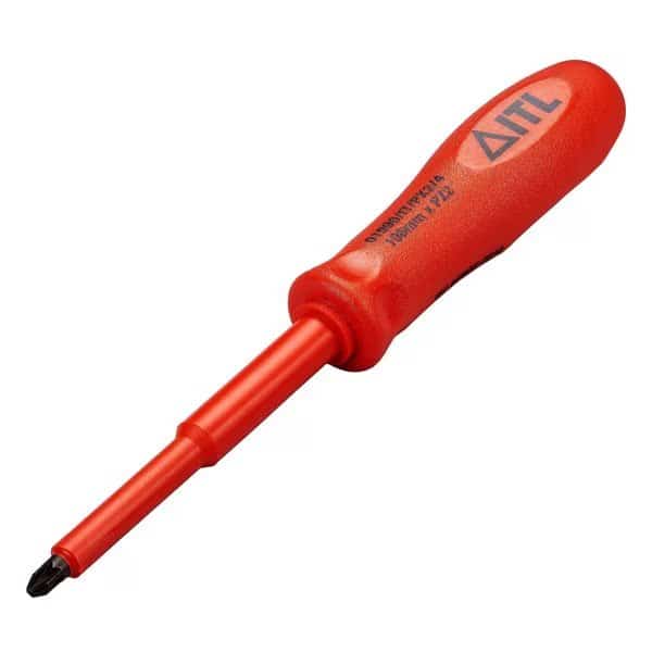 1000v Insulated Slot/Pozi Screwdriver 4 x 15/64 x No.2