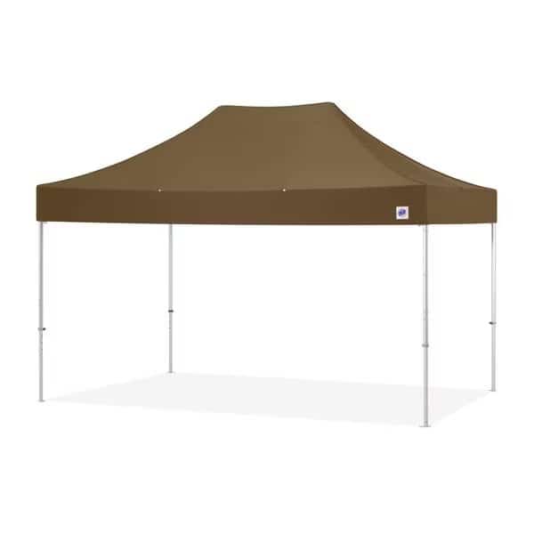 TAA Compliant Endeavor Shelter, 10' W x 15' L, Gray Aluminum Frame, Coyote Brown Top