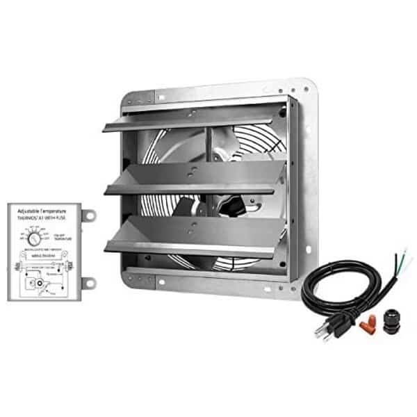 12 Inch Shutter Exhaust Fan + Temperature Control