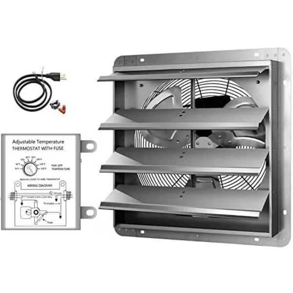 16 Inch Shutter Exhaust Fan with Thermostat