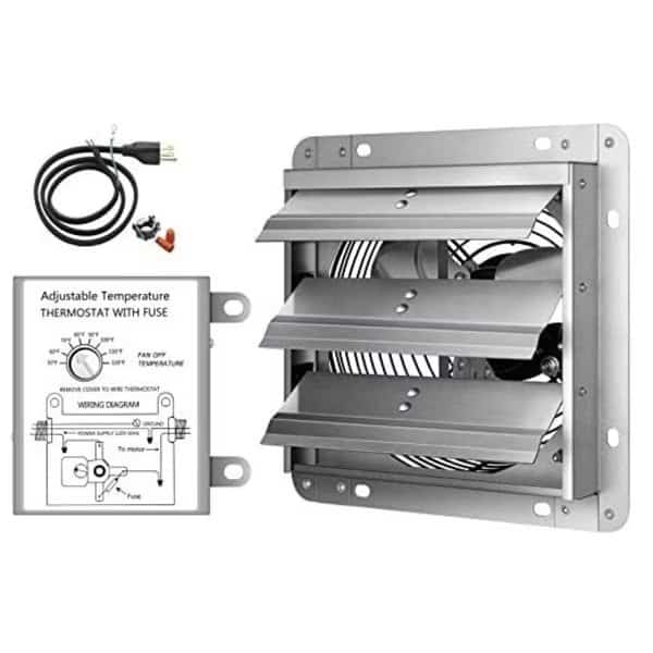 7 Inch Shutter Exhaust Fan with Thermostat
