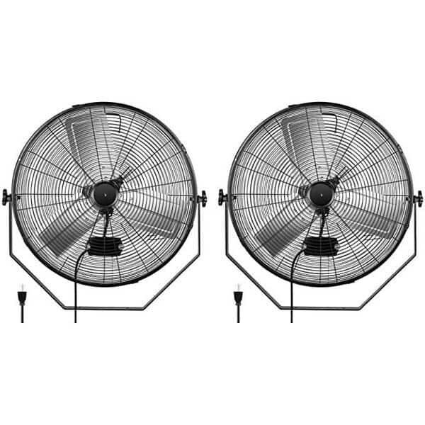 24 inch Wall-Mount Fan, 2 pack