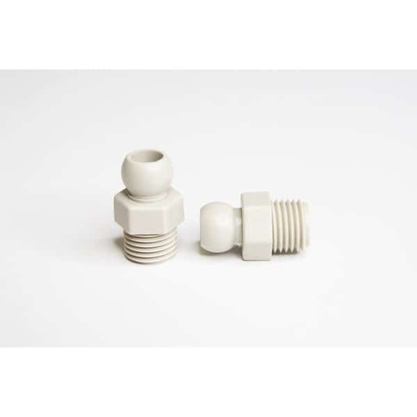 Snap-Loc Systems 1/4 System Male Hose to Male Pipe Thread Connector 1/4 Pac of 4