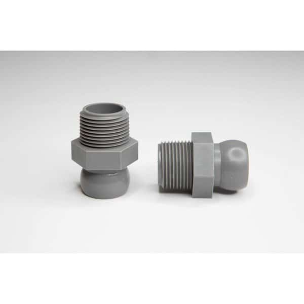 Snap-Loc Systems 1/2 System Male Hose to Male Pipe Thread Connector 3/8 BSPT Pac of 4