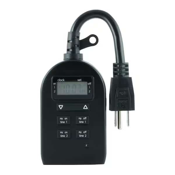 myTouchSmart Simple Set Outdoor Digital Timer, 1-Heavy Duty Grounded Outlet