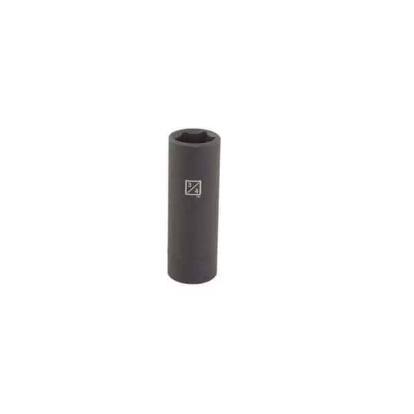 1/2" Drive x 3/4" Deep 6-Point Impact SAE Single Socket