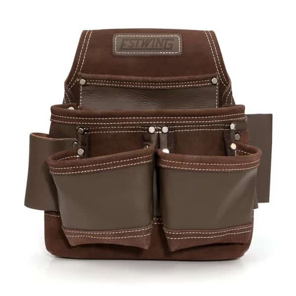 Pouch, 9-Pocket Full Leather Framer's Pouch, Leather