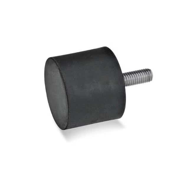 GN452-8-8-M3-S-55 Rubber Bumper Stainless, Threaded Stud