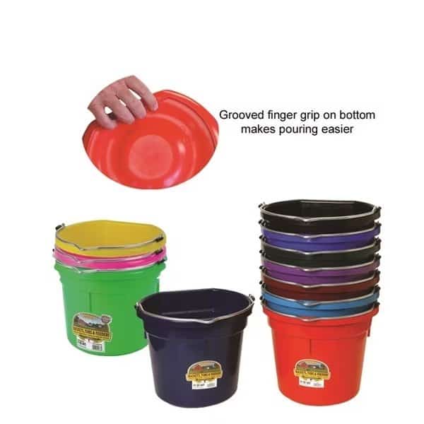 Duraflex Flat Back Water Bucket 8 Qt. HUNTER