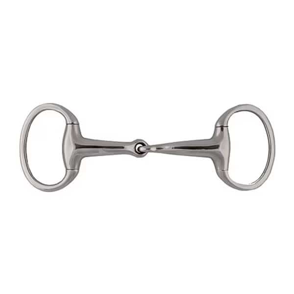 Solid Jointed Mouth Eggbutt Snaffle Bit 5"
