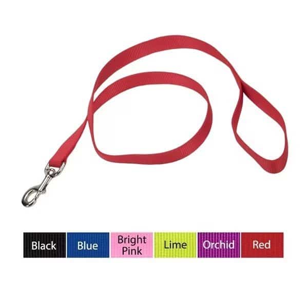 Coastal Single-Ply Nylon Dog Leash 5/8 in ORCHID