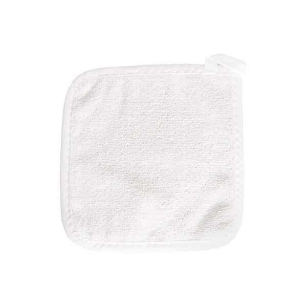 Classic Solid Pot Holder 100% Cotton Terry White