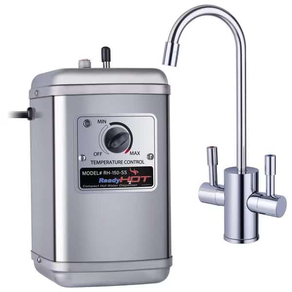Compact Hot and Cold Water Dispenser with Chrome Faucet, Ready Hot, Mfr#: 41-RH-150-F560-CH
