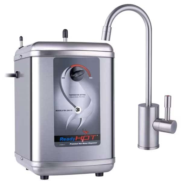 Instant Hot Water Dispenser with Brushed Nickel Hot Water Faucet with Safety Lock