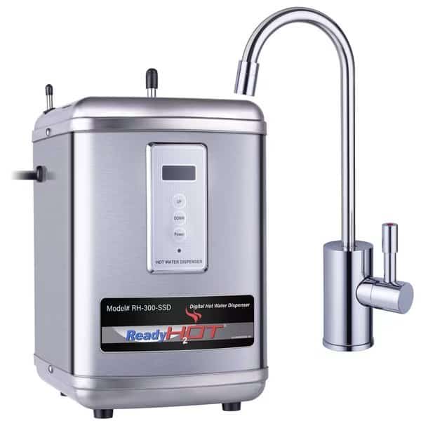 Instant Hot Water Dispenser with Polished Chrome Hot Water Faucet and Digital Display