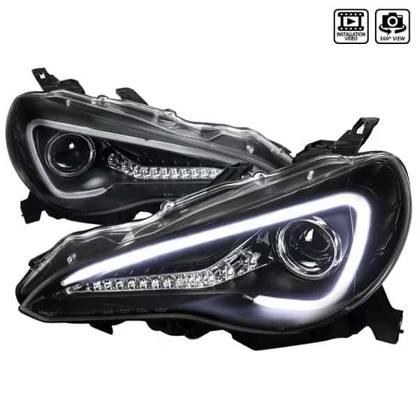 12-16 Scion Frs Sequential Signal Projector Headlights- Matte Black