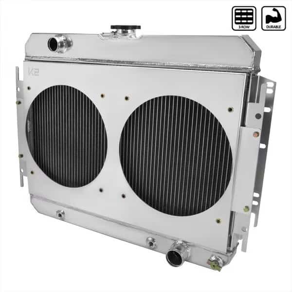 V8 3 ROW RADIATOR WITH FAN SHROUD