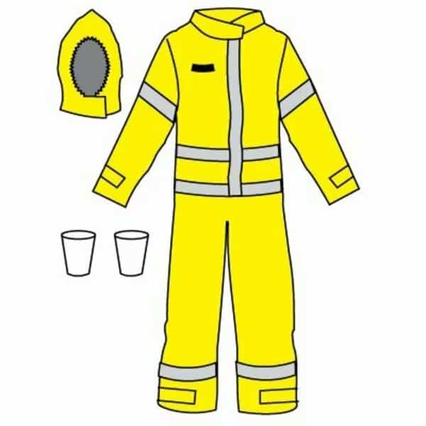 DuraChem 200 NFPA 1990 1992 and NFPA 2112 Certified Coverall, Navy, S/M
