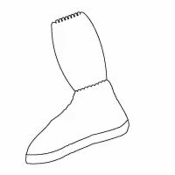 ProVent Knee-High Shoe/Boot Cover, White, One Size, 50PK