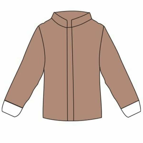 Disposable Jacket, Tan, 2X/3X, 6 PK