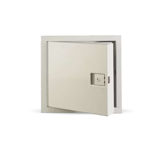 Insulated Fire Rated Access Door, KRP-150FR Keyed Paddle Latch Prime 12x12