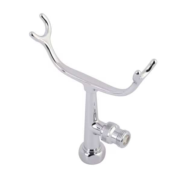 Vintage Clawfoot Tub Faucet Cradle, Polished Chrome