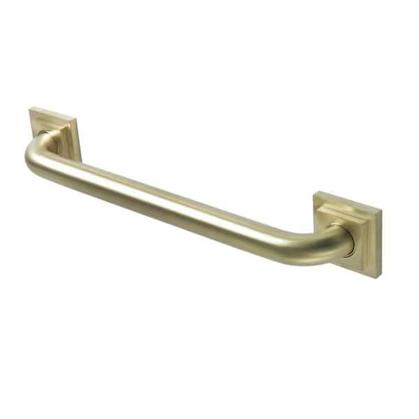 Contemporary Grab Bar, 18-13/16" L, Brass, Brushed Brass