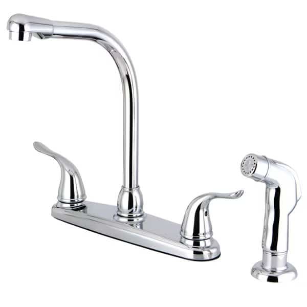 FB2751YLSP Single Handle 8-Inch Centerset Kitchen Faucet with Sprayer