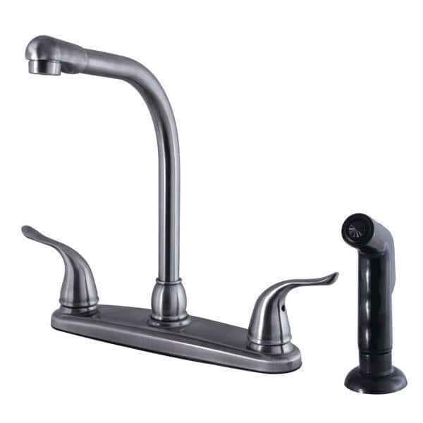 FB2754YLSP 8-Inch Centerset Kitchen Faucet with Sprayer