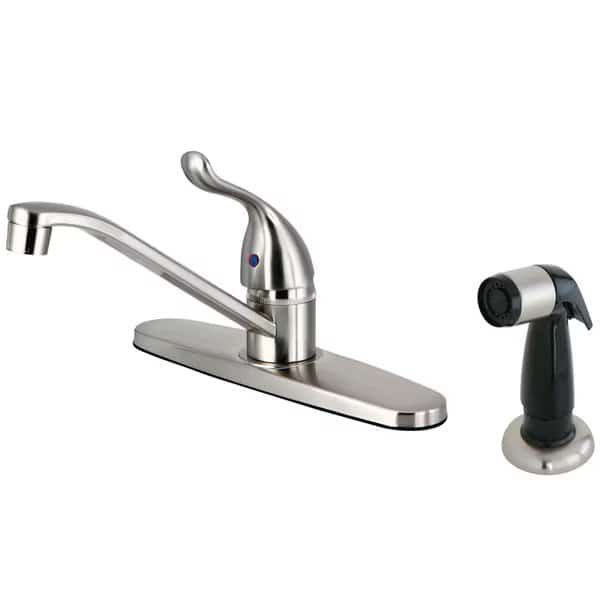 FB5578YL Single Handle 8-Inch Centerset Kitchen Faucet with Sprayer