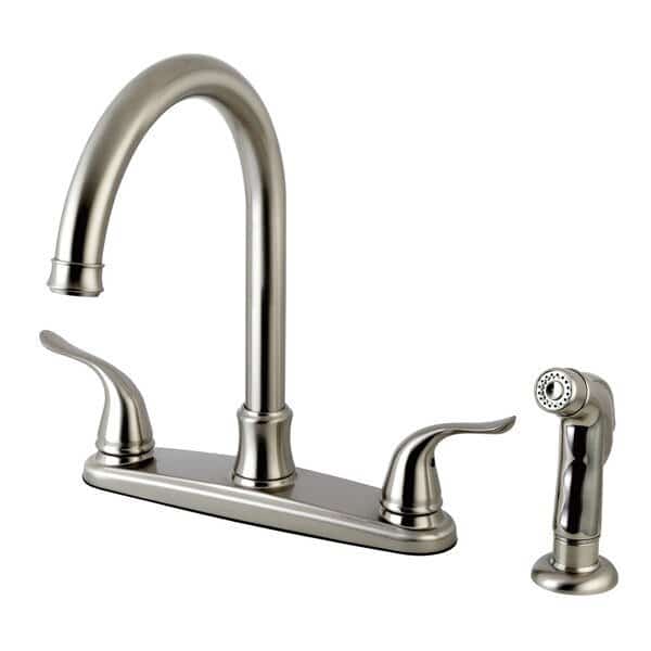 FB7798YLSP 8-Inch Centerset Kitchen Faucet with Sprayer